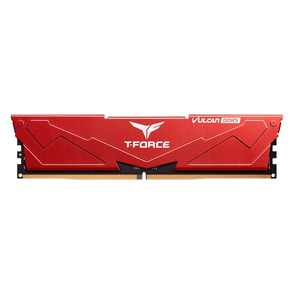 TEAMGROUP T-Force Vulcan 8GB ( 8GB x 1 ) 5200MHz DDR5 Ram (Red) ( CL40 )