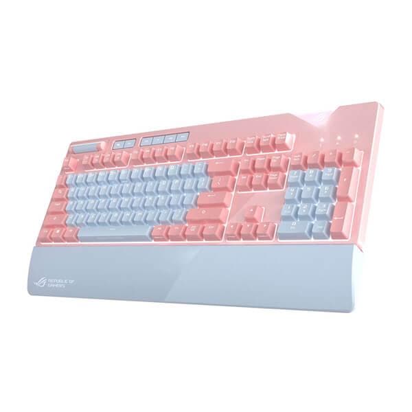 ASUS ROG Strix Flare PNK Ltd Full Size Mechanical Gaming Keyboard ( Black) ( Cherry MX Red Switch )