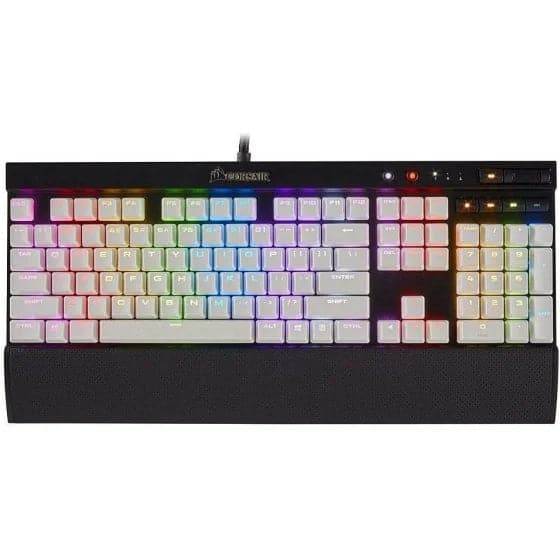 CORSAIR Gaming PBT Double shot Keycaps Full 104/105-Keyset ( White )