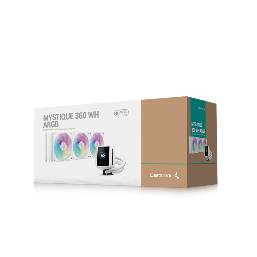 DEEPCOOL Mystique 360 ARGB 360mm CPU Liquid Cooler (White)