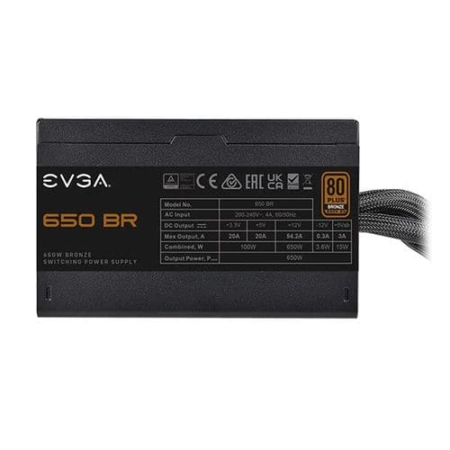 EVGA 650 BR 80+ Bronze Semi Modular Power Supply (650 W)