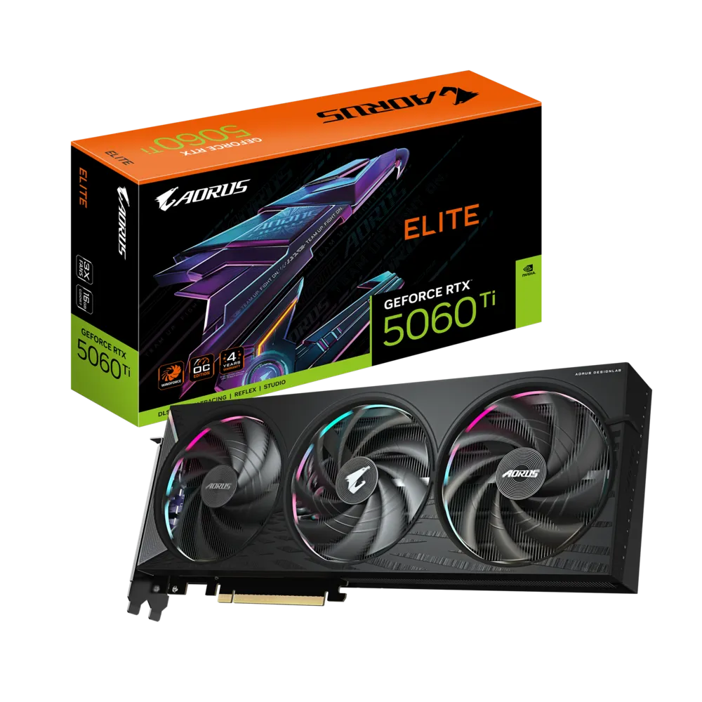 GIGABYTE Aorus GeForce RTX 5060 Ti Elite 16GB Nvidia Graphic Card
