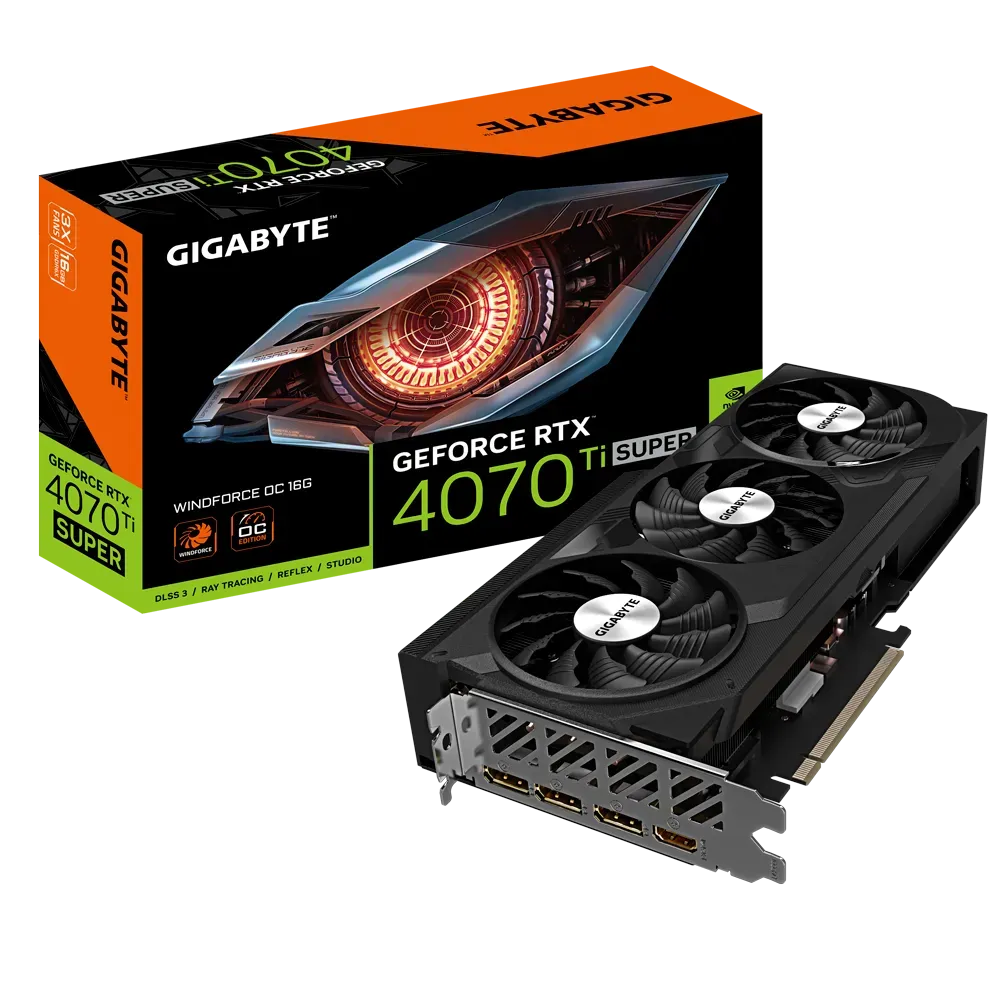 GIGABYTE GeForce RTX 4070 Ti Super WindForce OC 16GB Nvidia Graphic Card