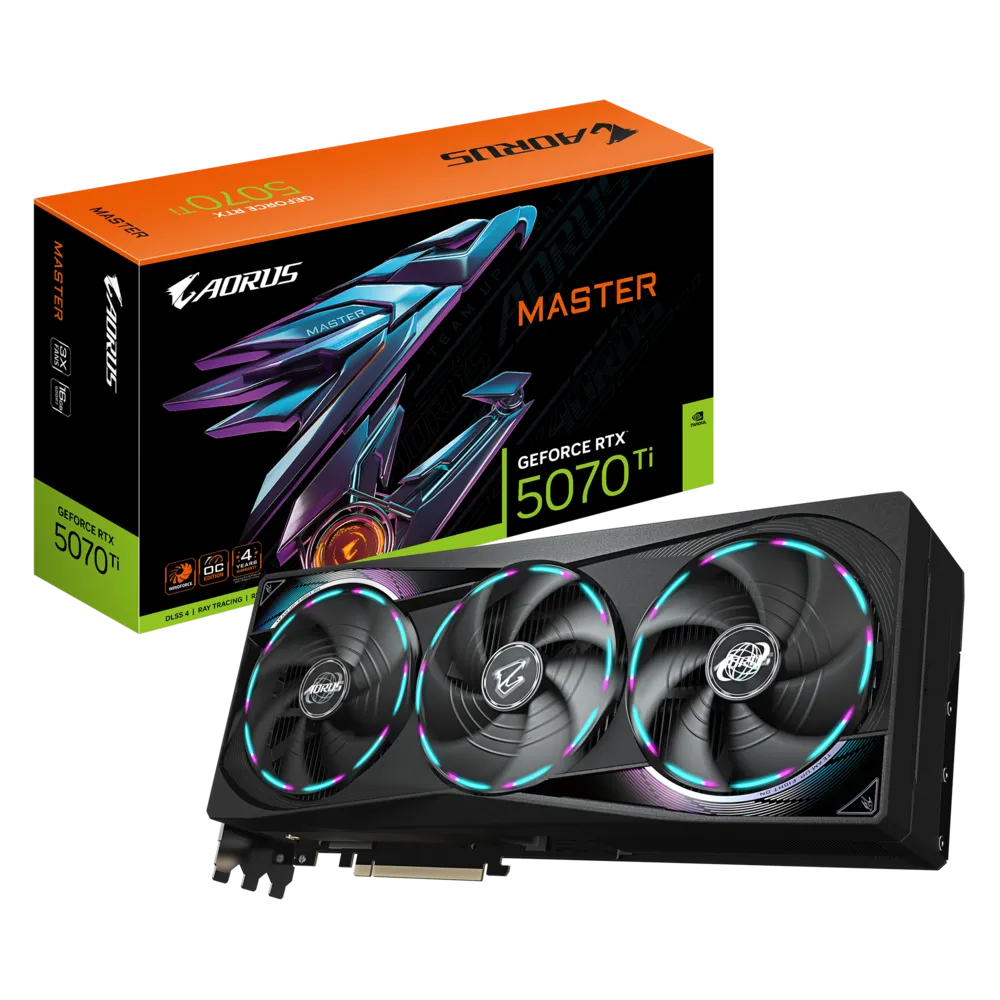 GIGABYTE Aorus GeForce RTX 5070 Ti Master 16GB Nvidia Graphic Card
