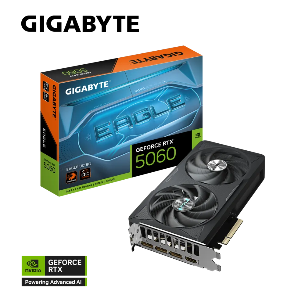 GIGABYTE GeForce RTX 5060 Eagle OC 8GB NVIDIA Graphic Card