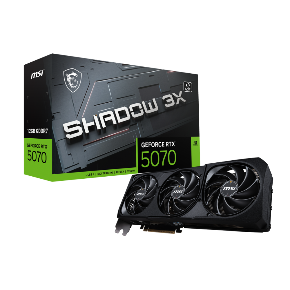 MSI GeForce RTX 5070 Shadow 3X 12GB Nvidia Graphic Card