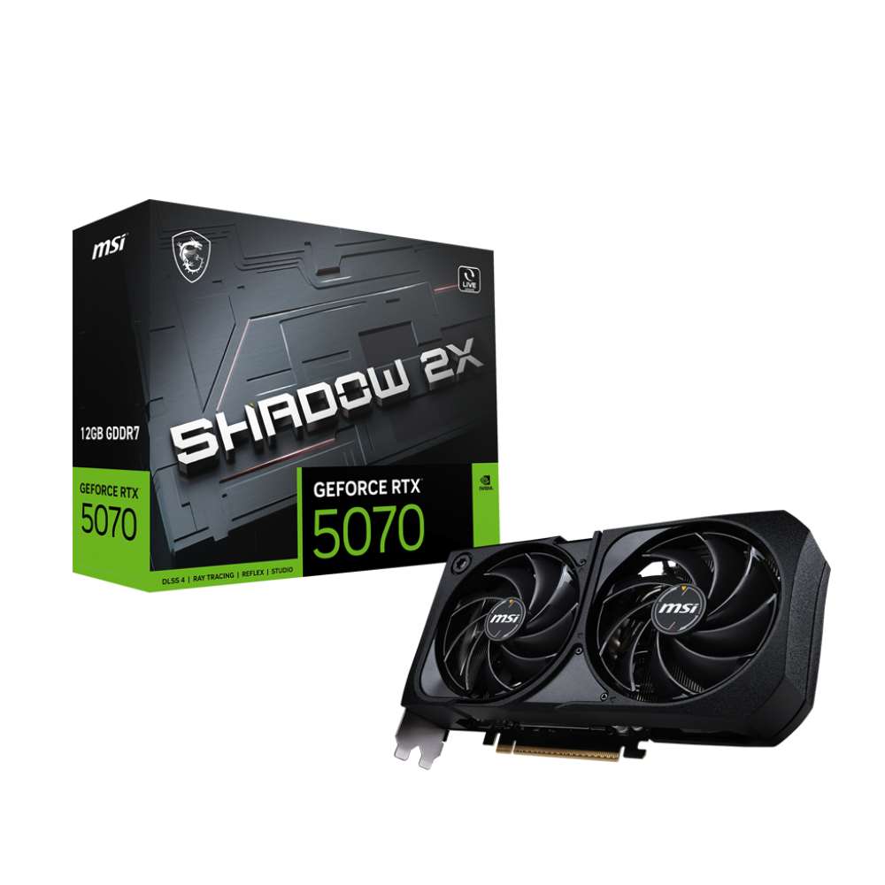 MSI GeForce RTX 5070 Shadow 2X 12GB Nvidia Graphic Card