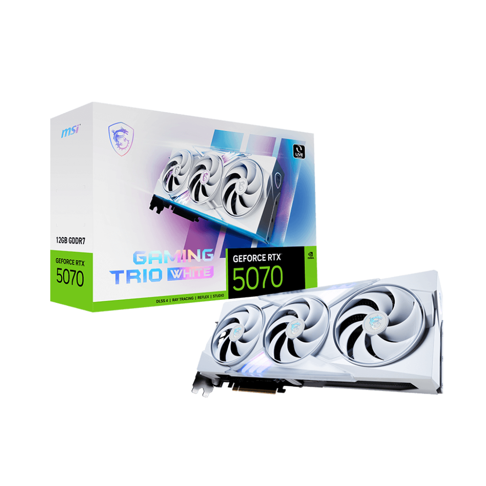MSI GeForce RTX 5070 Gaming Trio 12GB White Nvidia Graphic Card