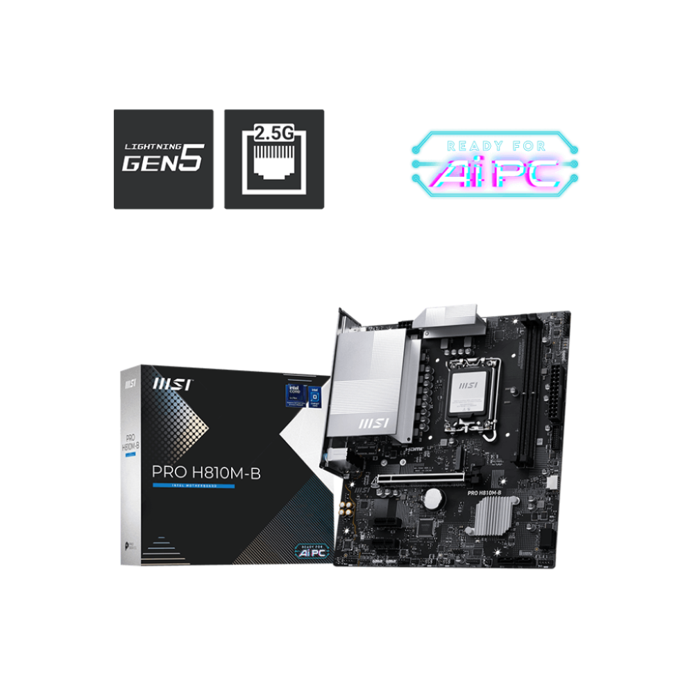 MSI Pro H810M-B DDR5 Intel Motherboard