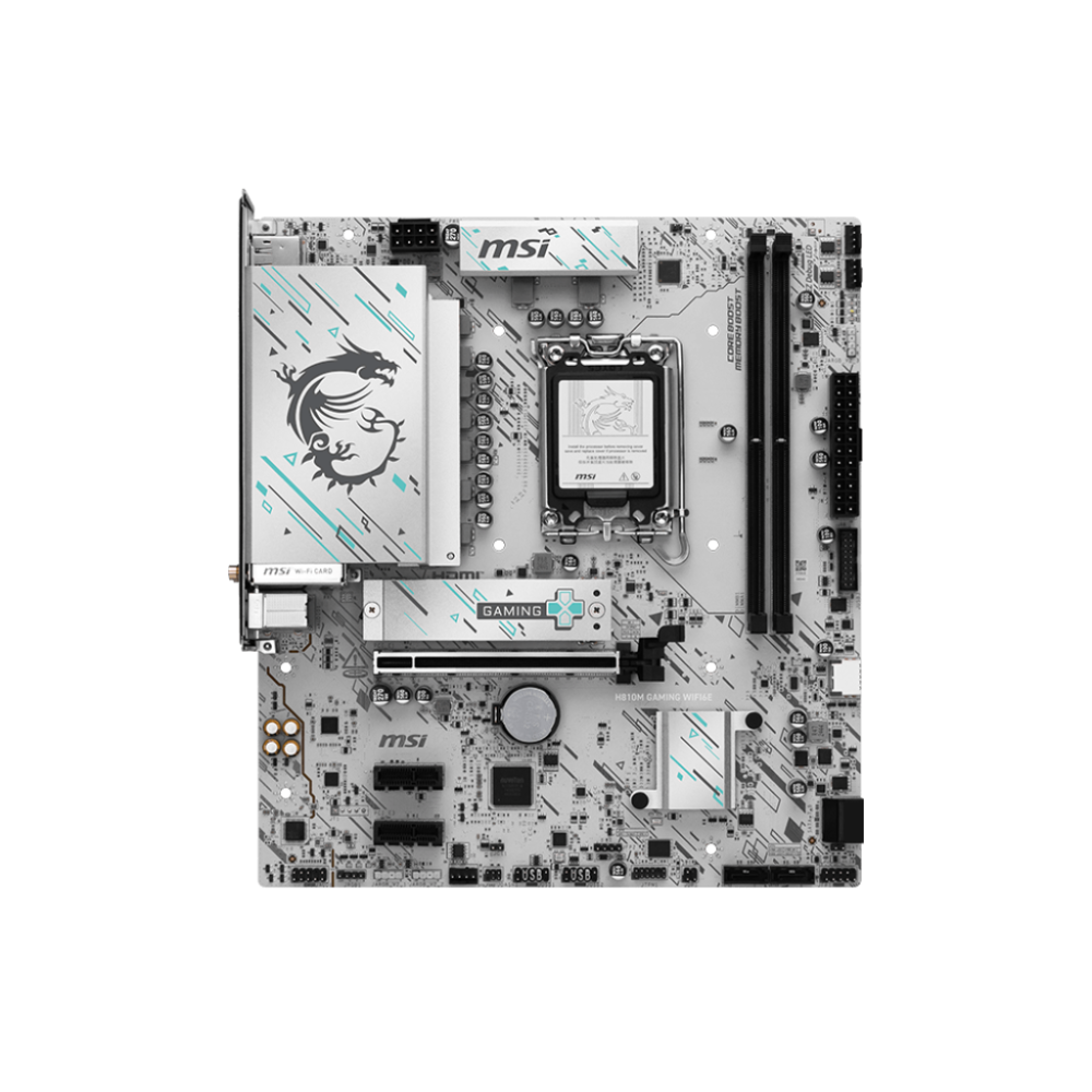 MSI H810M Gaming Wifi6E DDR5 Intel Motherboard ( White )