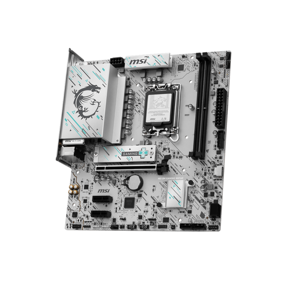 MSI H810M Gaming Wifi6E DDR5 Intel Motherboard ( White )