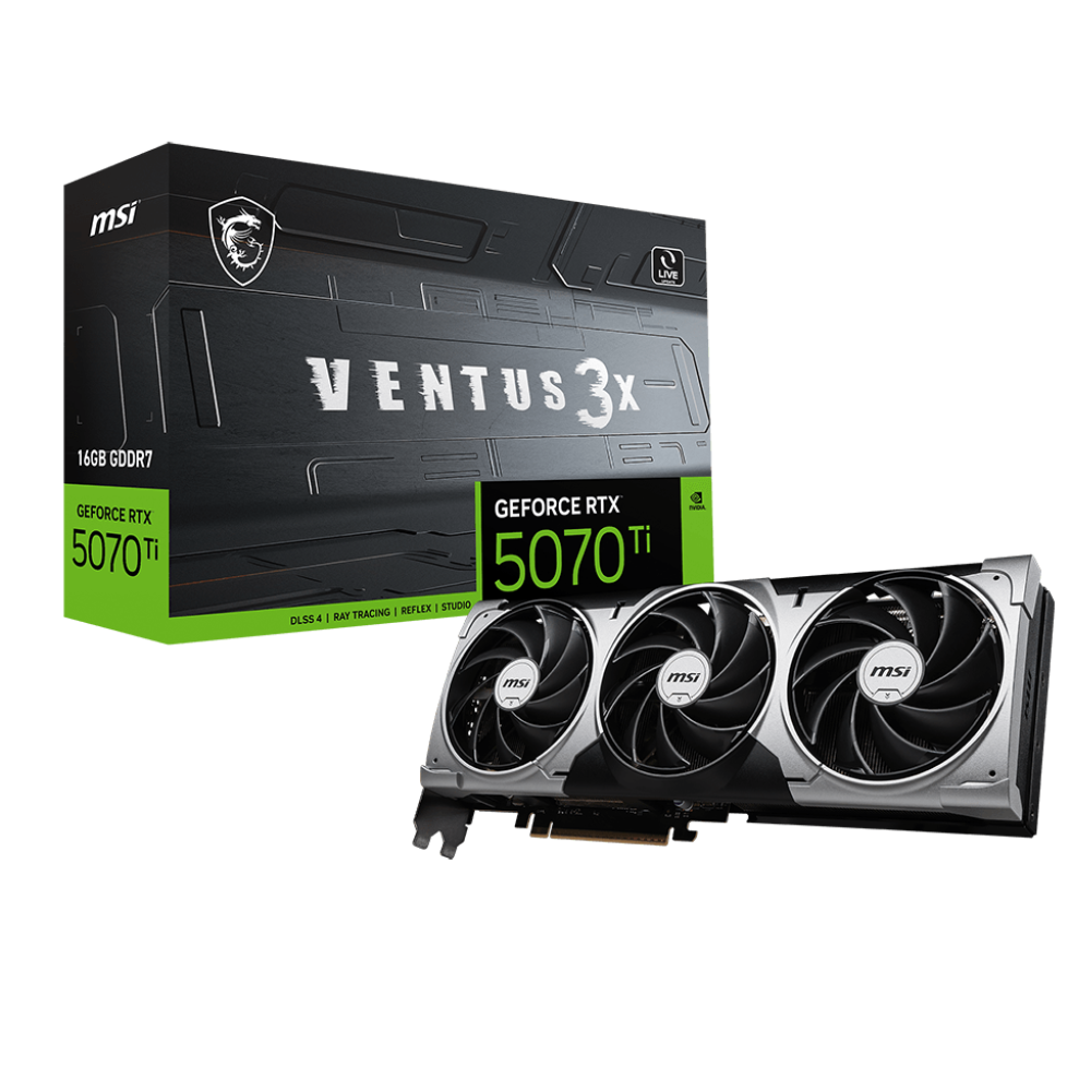 MSI GeForce RTX 5070 Ti Ventus 3X 16GB Nvidia Graphic Card