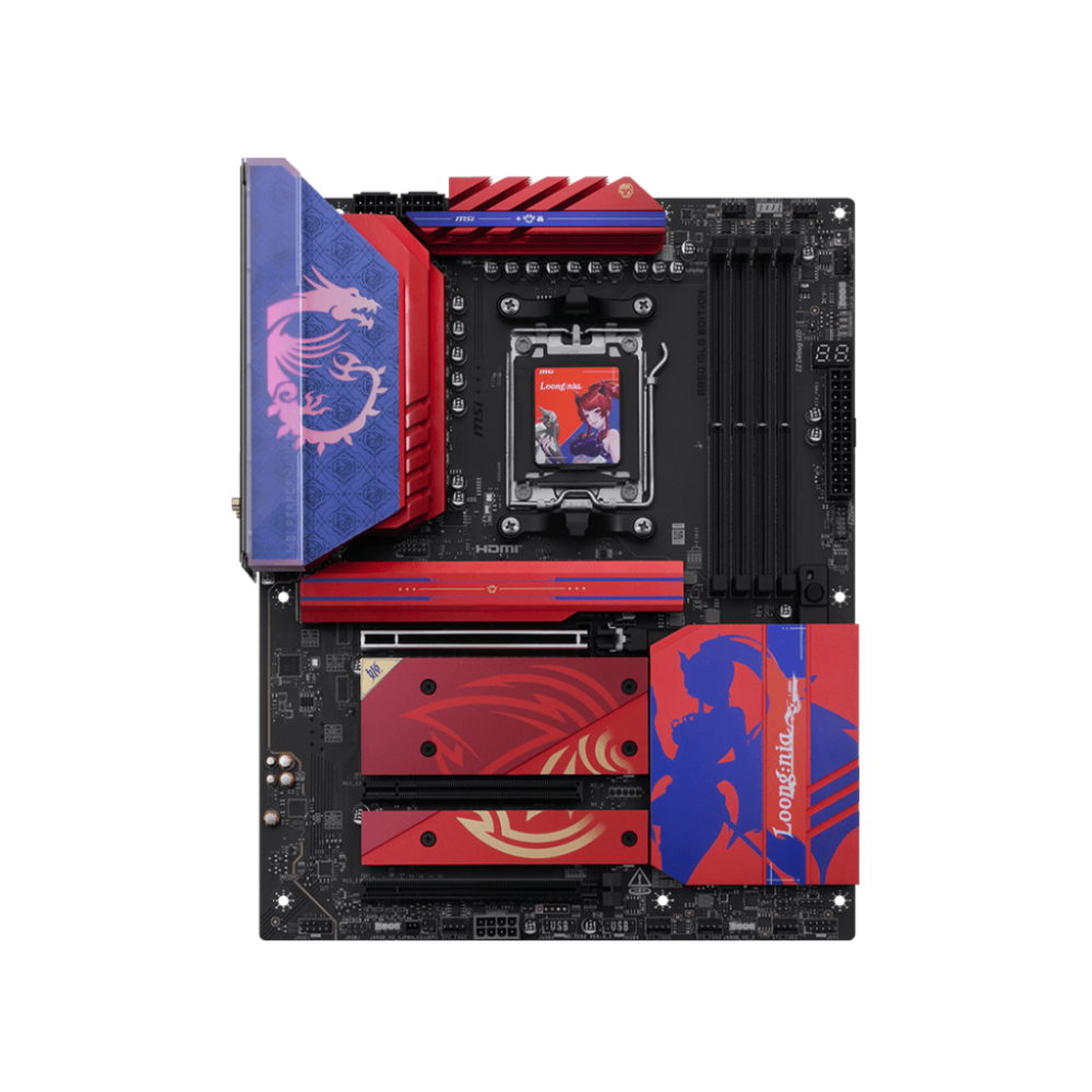 MSI B850 MLG Edition Wifi7 DDR5 AMD Motherboard ( Red )