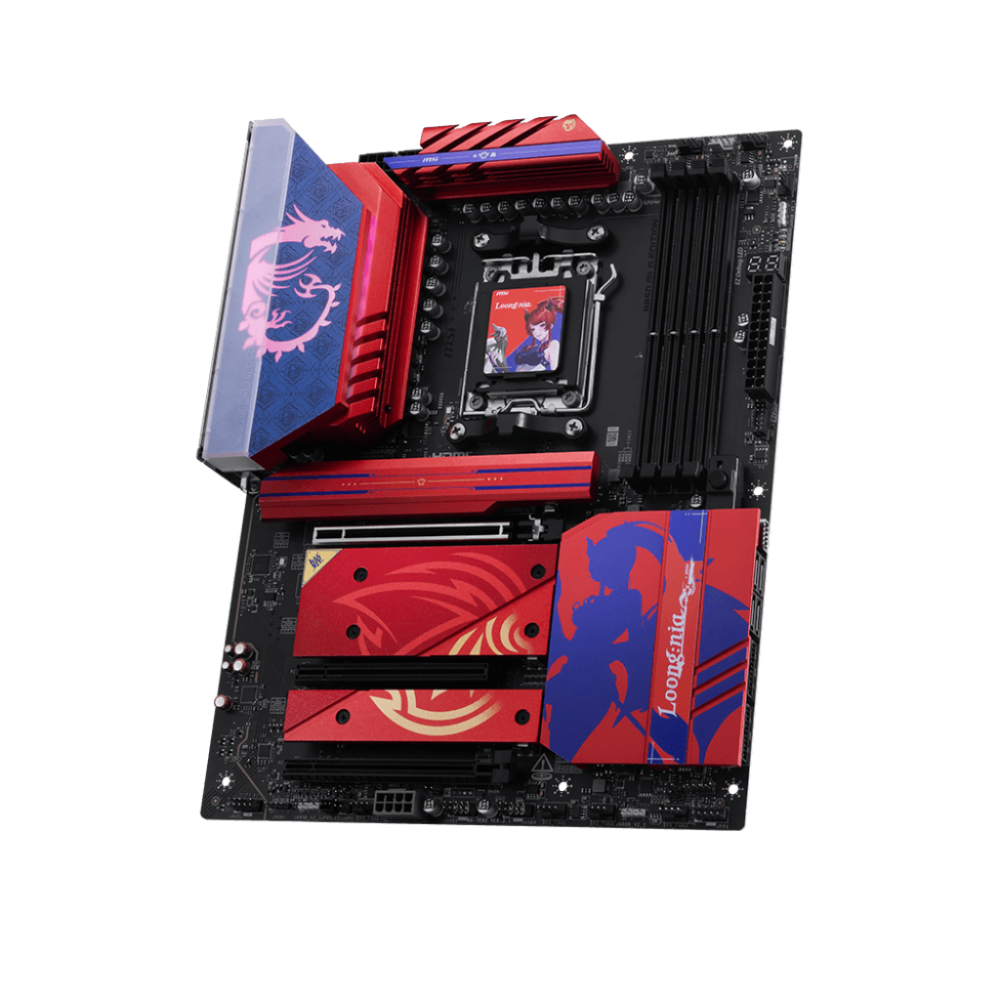 MSI B850 MLG Edition Wifi7 DDR5 AMD Motherboard ( Red )
