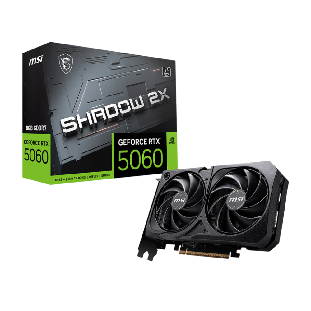 MSI GeForce RTX 5060 Shadow 2X 8GB Nvidia Graphic Card