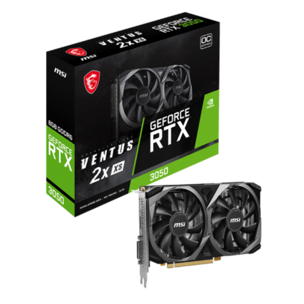 MSI GeForce RTX 3050 Ventus 2X XS OC 8GB Nvidia Graphic Card