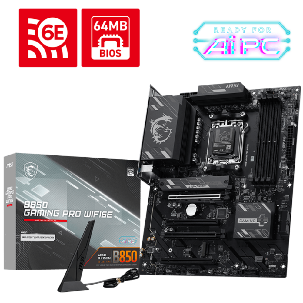 MSI B850 Gaming Pro Wifi6E DDR5 AMD Motherboard