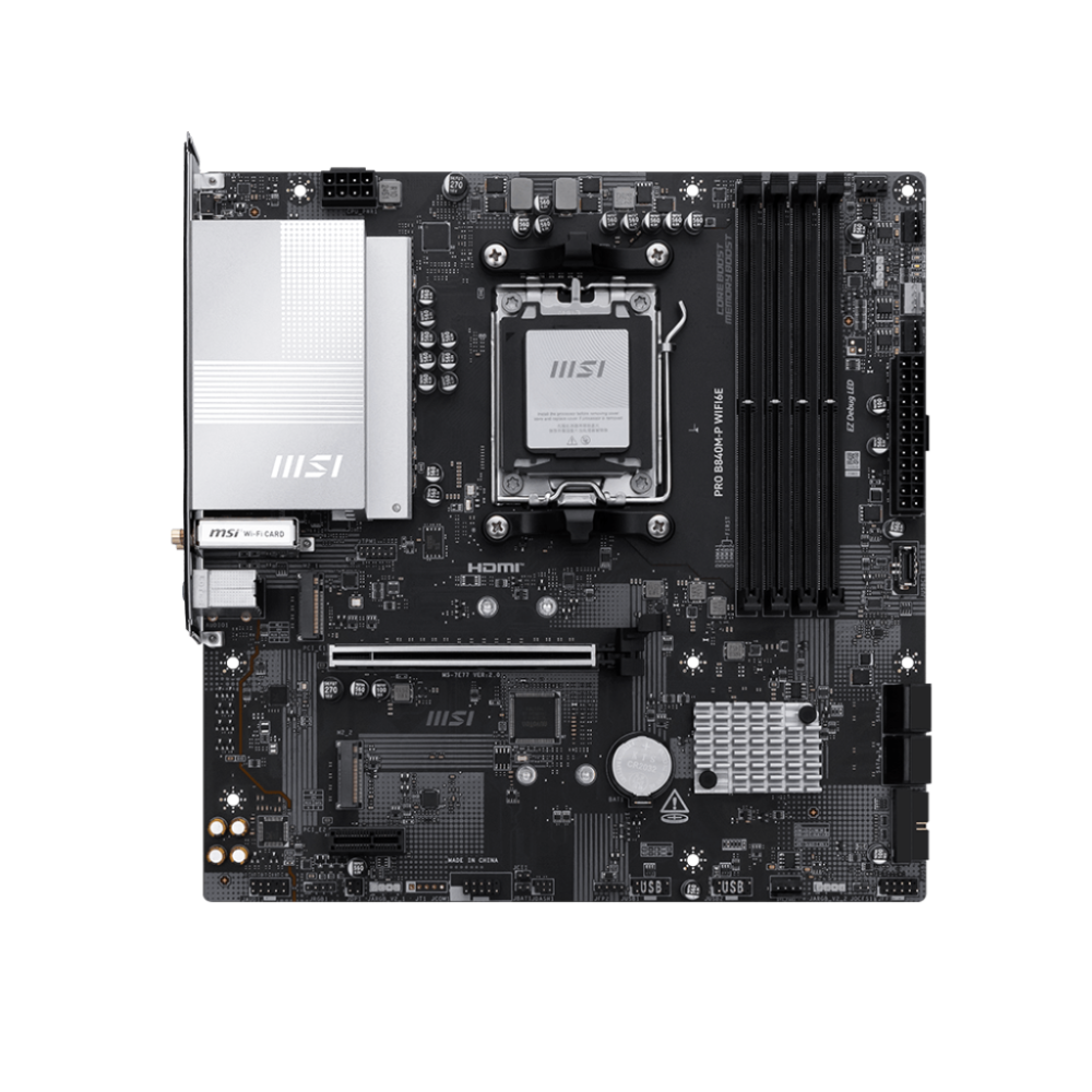 MSI Pro B840M-P Wifi6e DDR5 AMD Motherboard