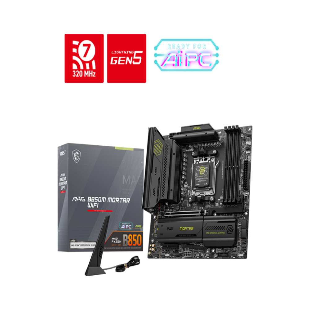 MSI MAG B850M Mortar Wifi DDR5 AMD Motherboard