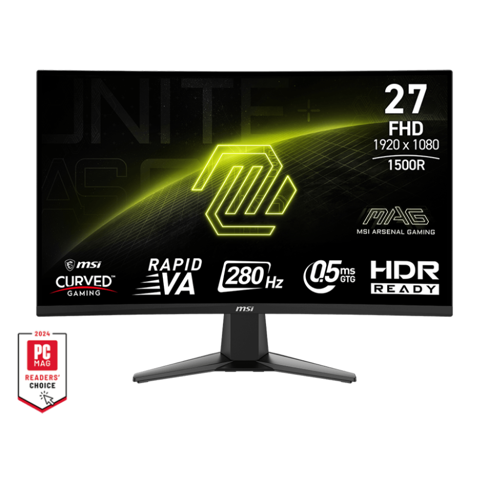 MSI MAG 276CXF 27 Inch FHD 280Hz IPS Panel 102%SRGB 0.5MS Adaptive Sync Gaming Monitor