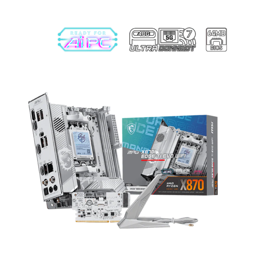 MSI MPG X870I Edge Ti Evo Wifi7 DDR5 AMD Motherboard