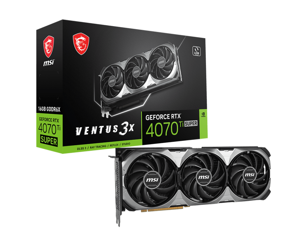 MSI GeForce RTX 4070 Ti Super Ventus 3X 16GB Nvidia Graphic Card