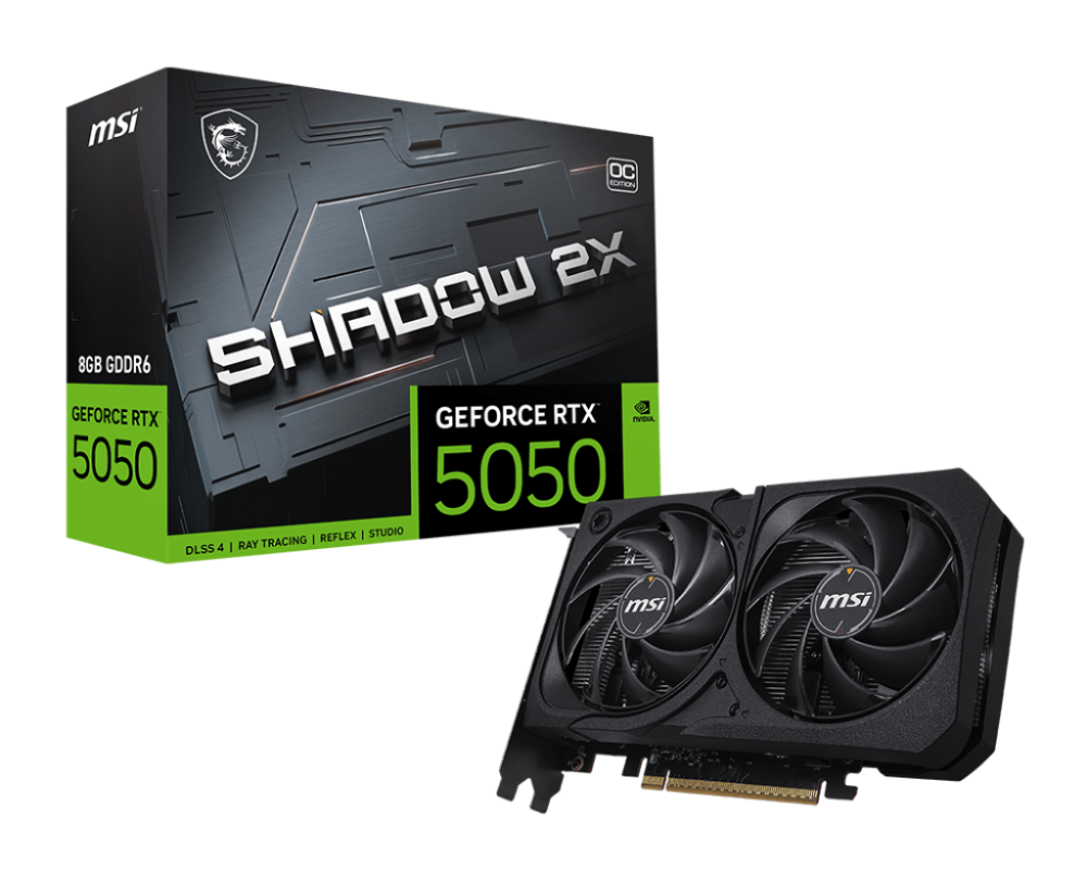 MSI GeForce RTX 5050 Shadow 2X OC 8GB NVIDIA Graphic Card