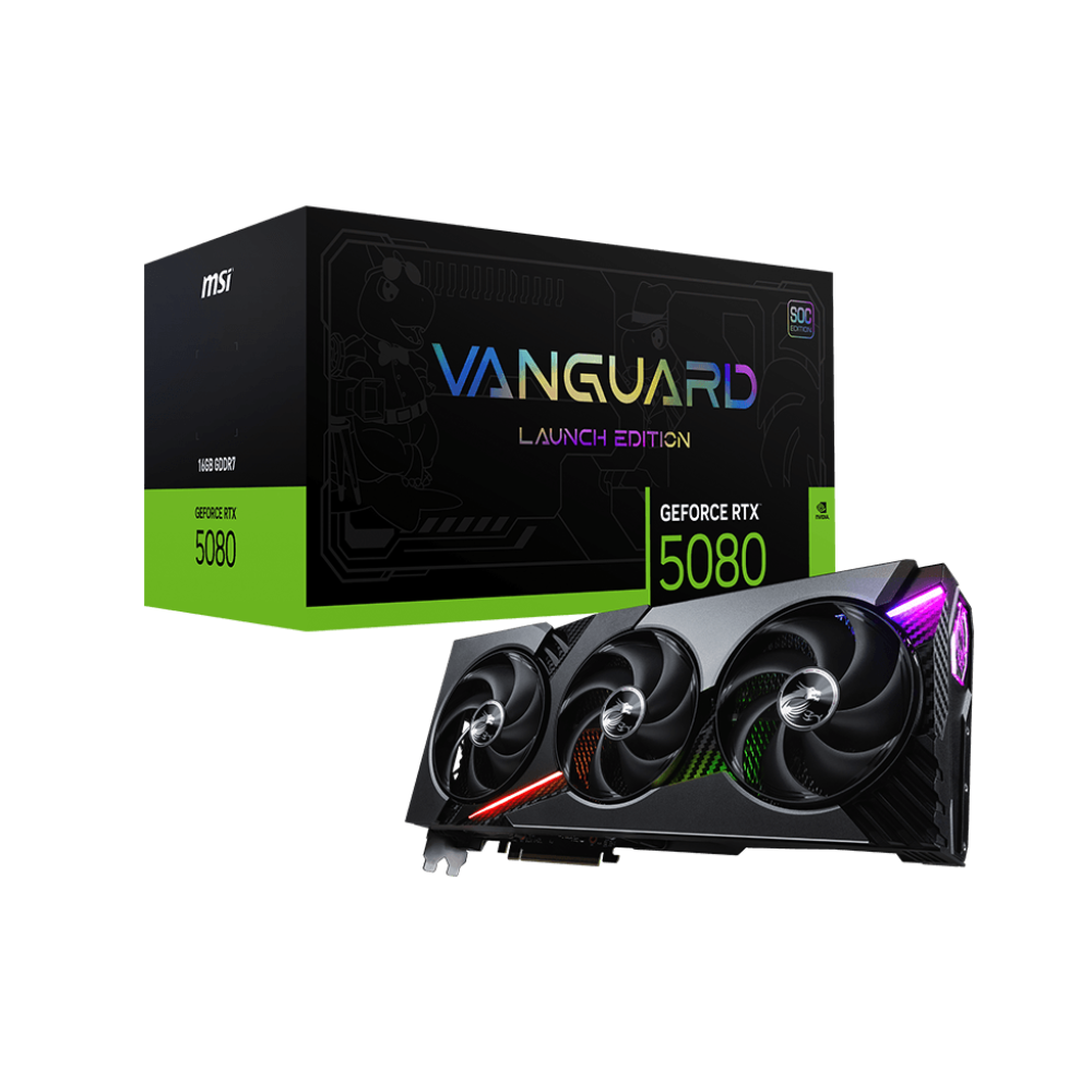 MSI GeForce RTX 5080 Vanguard SOC Launch Edition 16GB NVIDIA Graphic Card