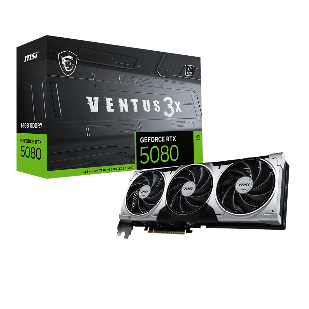 MSI Geforce RTX 5080 Ventus 3X Plus 16GB NVIDIA Graphic Card