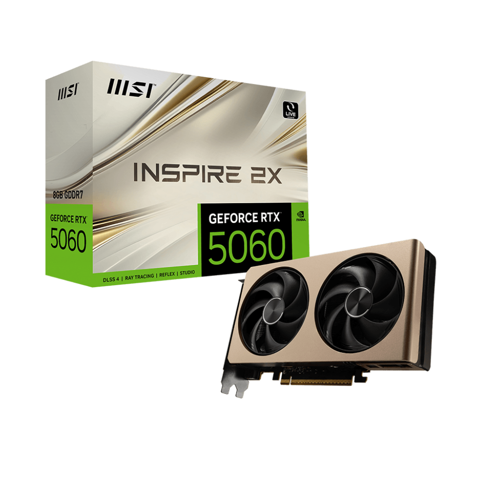 MSI GeForce RTX 5060 Inspire 2X 8GB Nvidia Graphic Card