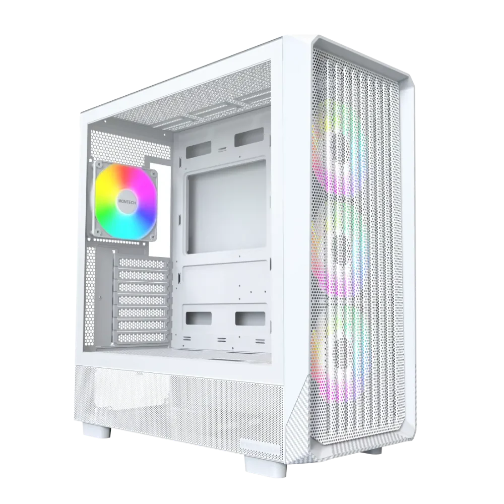 MONTECH X5 ARGB EATX Mid Tower Cabinet ( White )
