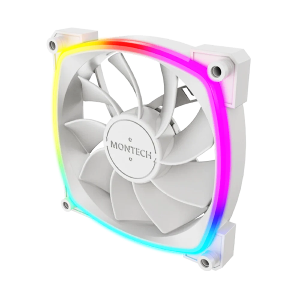 MONTECH RX120 PWM 120mm ARGB Cabinet Fan (White) (Single Pack)