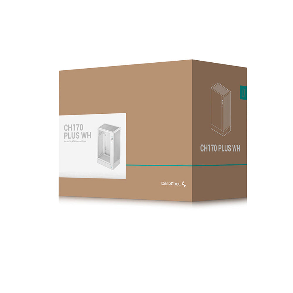 DEEPCOOL CH170 Plus MATX Mid Tower Cabinet ( White )