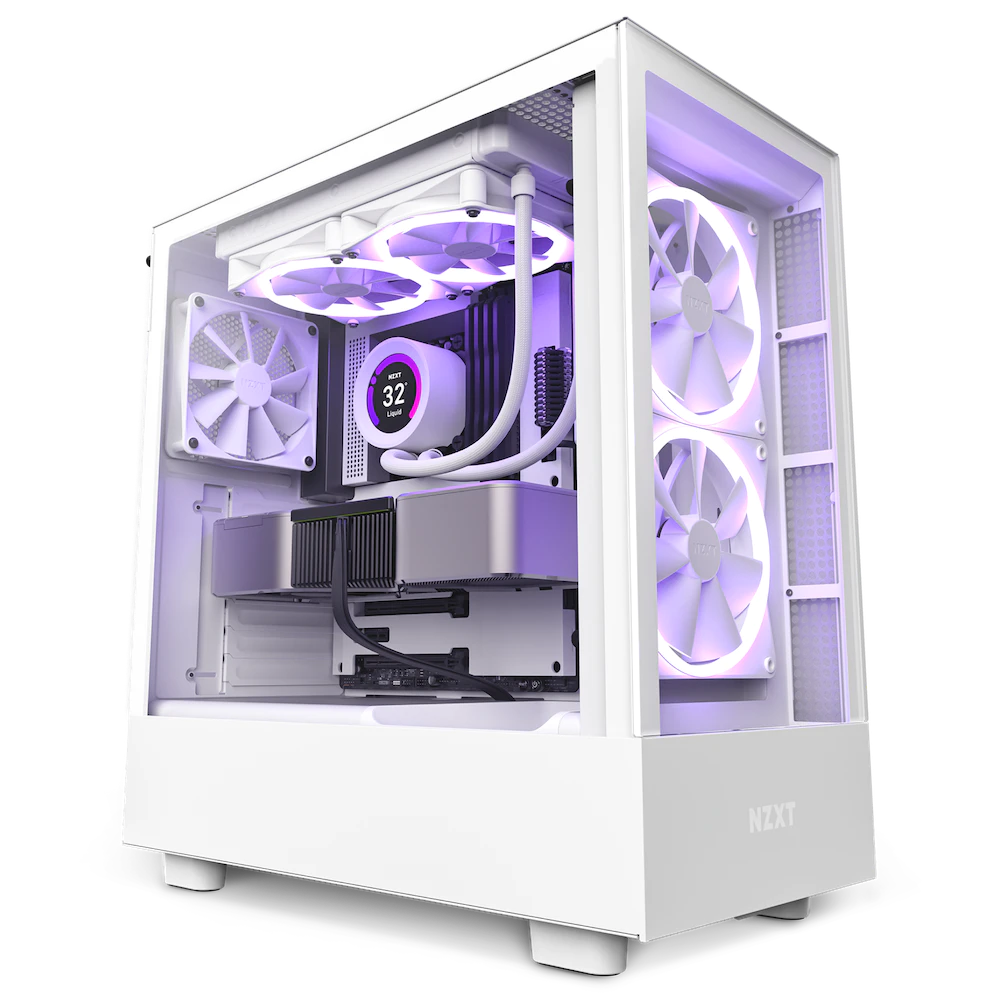 NZXT H5 Elite ATX Mid Tower Cabinet (White)