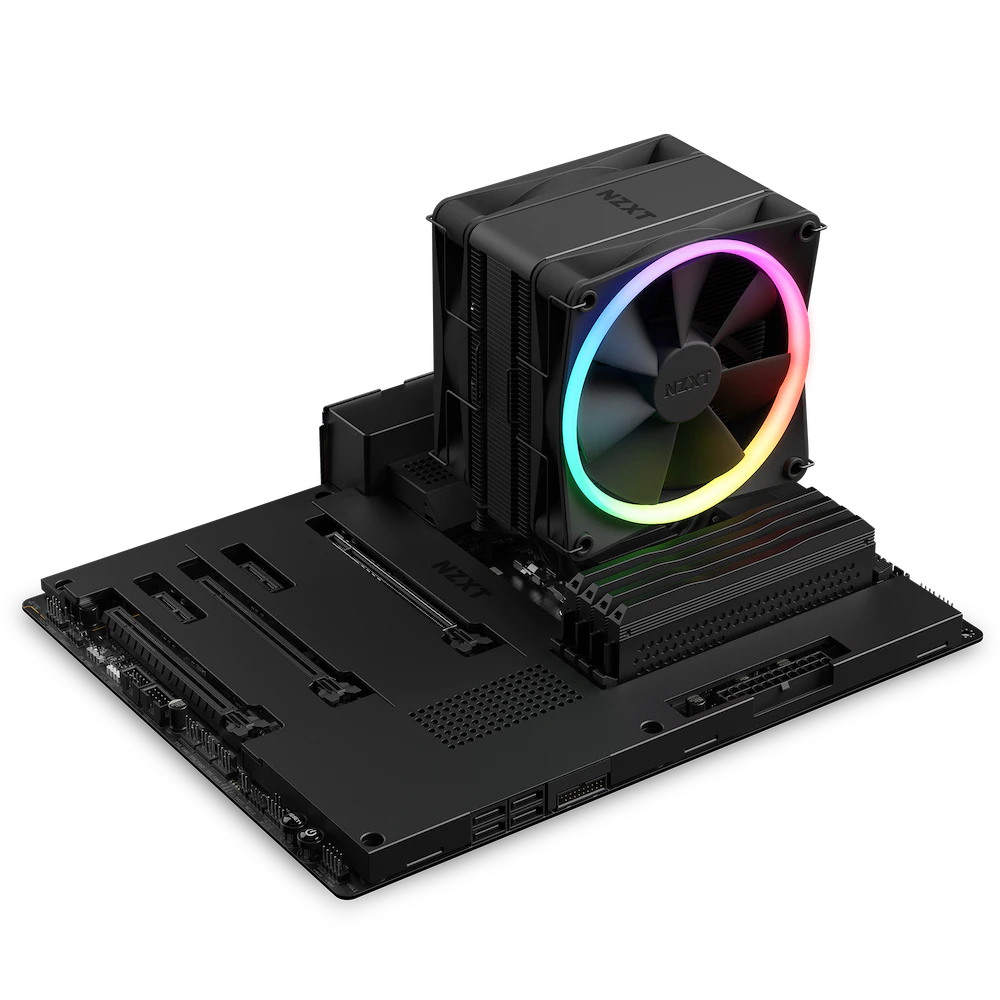 NZXT T120 RGB 120mm PWM RGB Single Tower CPU Air Cooler (Black)