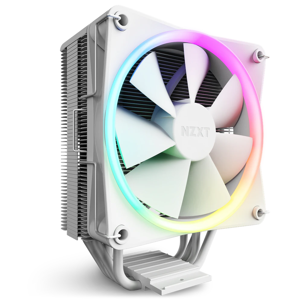 NZXT T120 RGB 120mm PWM RGB Single Tower CPU Air Cooler (White)