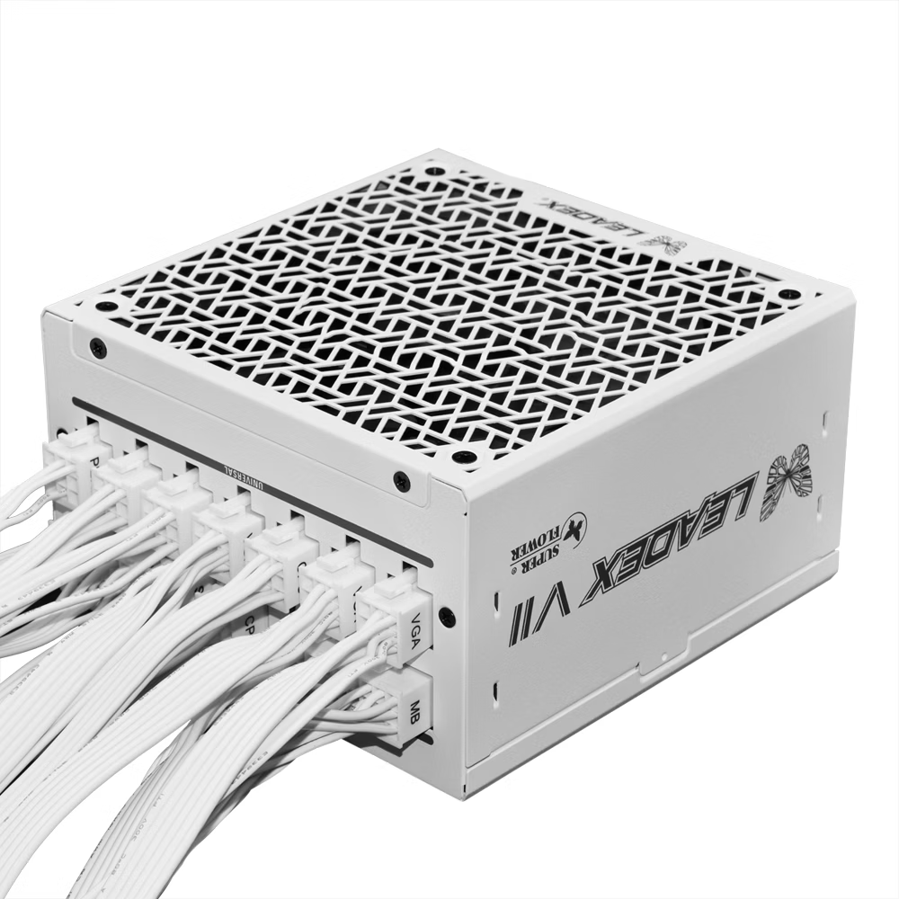 SUPER FLOWER Leadex VII 1000W 80+ Platinum Pro Fully Modular ATX 3.1 Power Supply ( 1000W ) ( White )