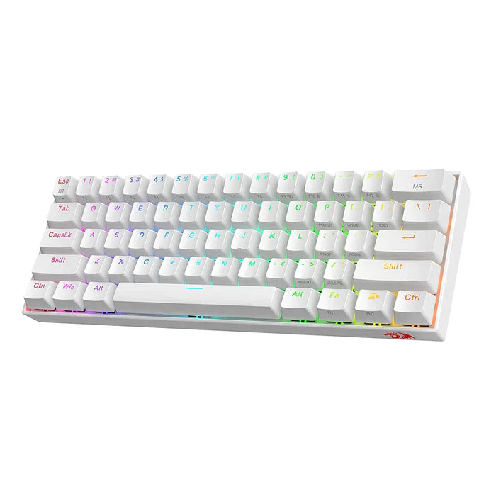 REDRAGON K530 Pro Draconic 60% Mechanical Wireless Gaming Keyboard ( White ) ( Red Switch )