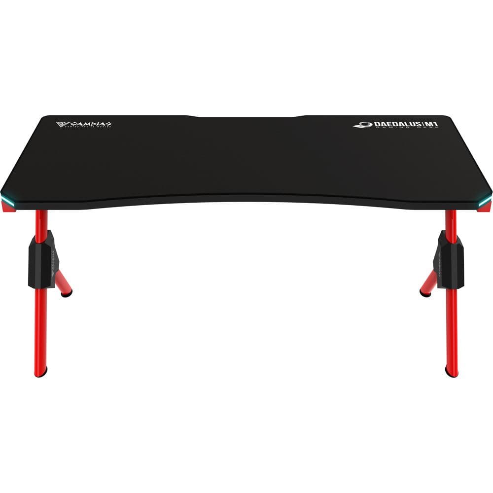 GAMDIAS Daedalus M1 RGB Gaming Desk (Black-Red)