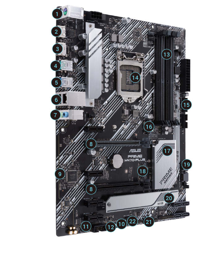 ASUS Prime H470 Plus DDR4 Intel Motherboard