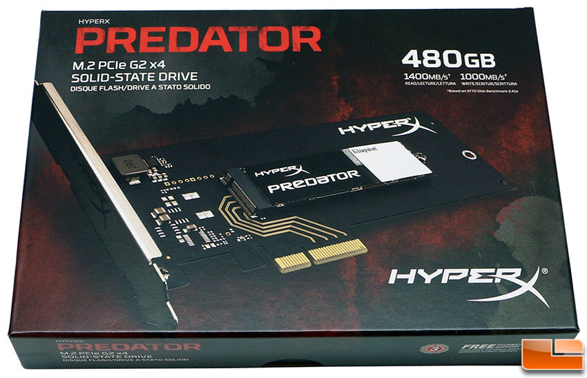 HYPERX Predator 480GB M.2 NVMe Gen3 Solid State Drive (SSD)