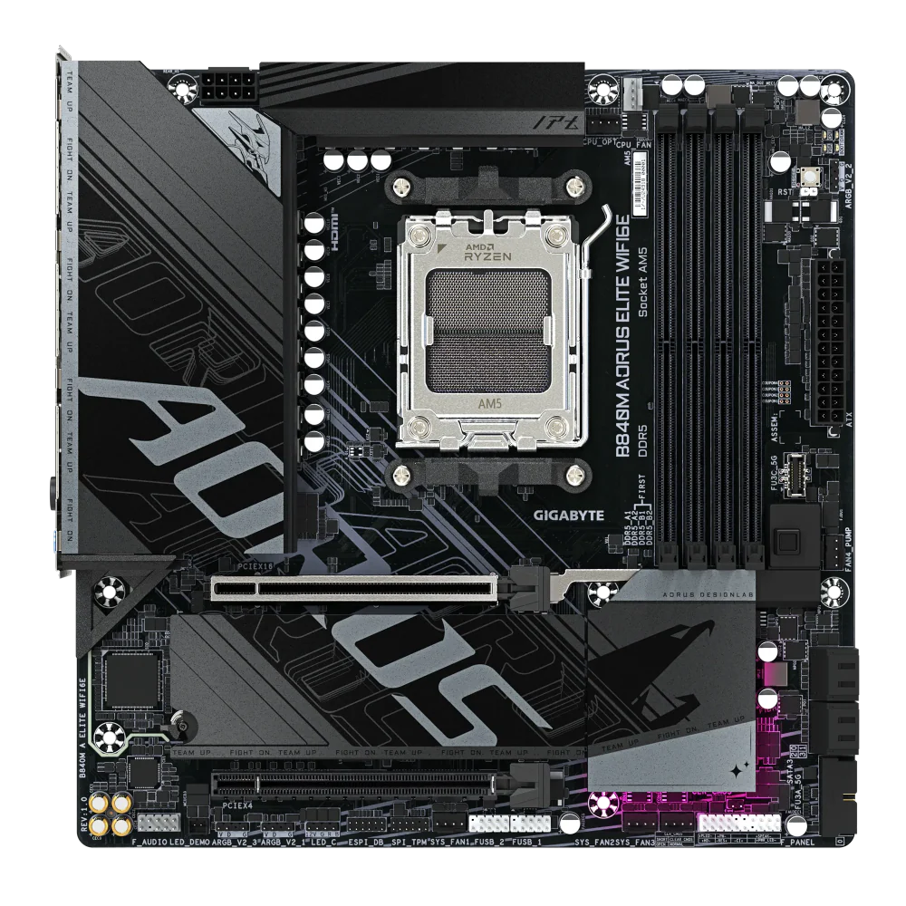 GIGABYTE B840M Aorus Elite WIFI6E AMD Motherboard