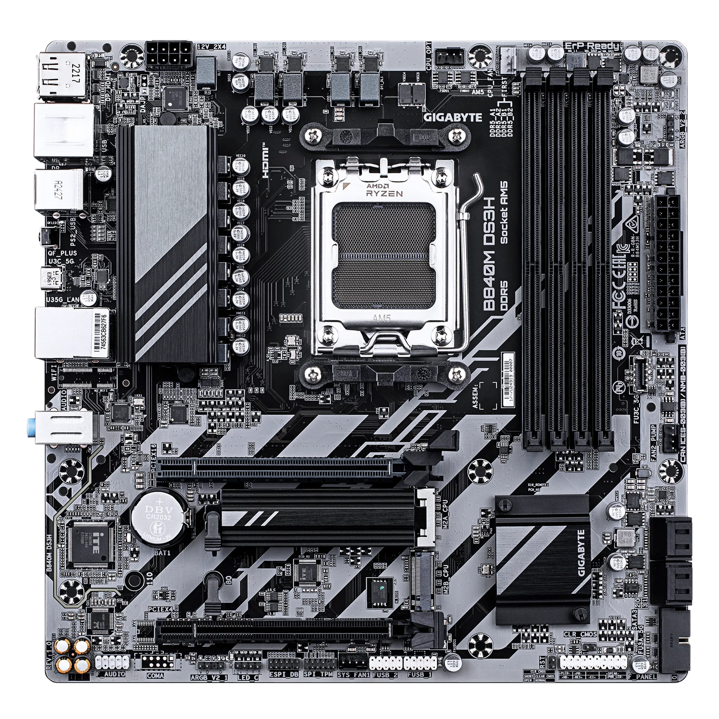 GIGABYTE B840M DS3H AMD Motherboard