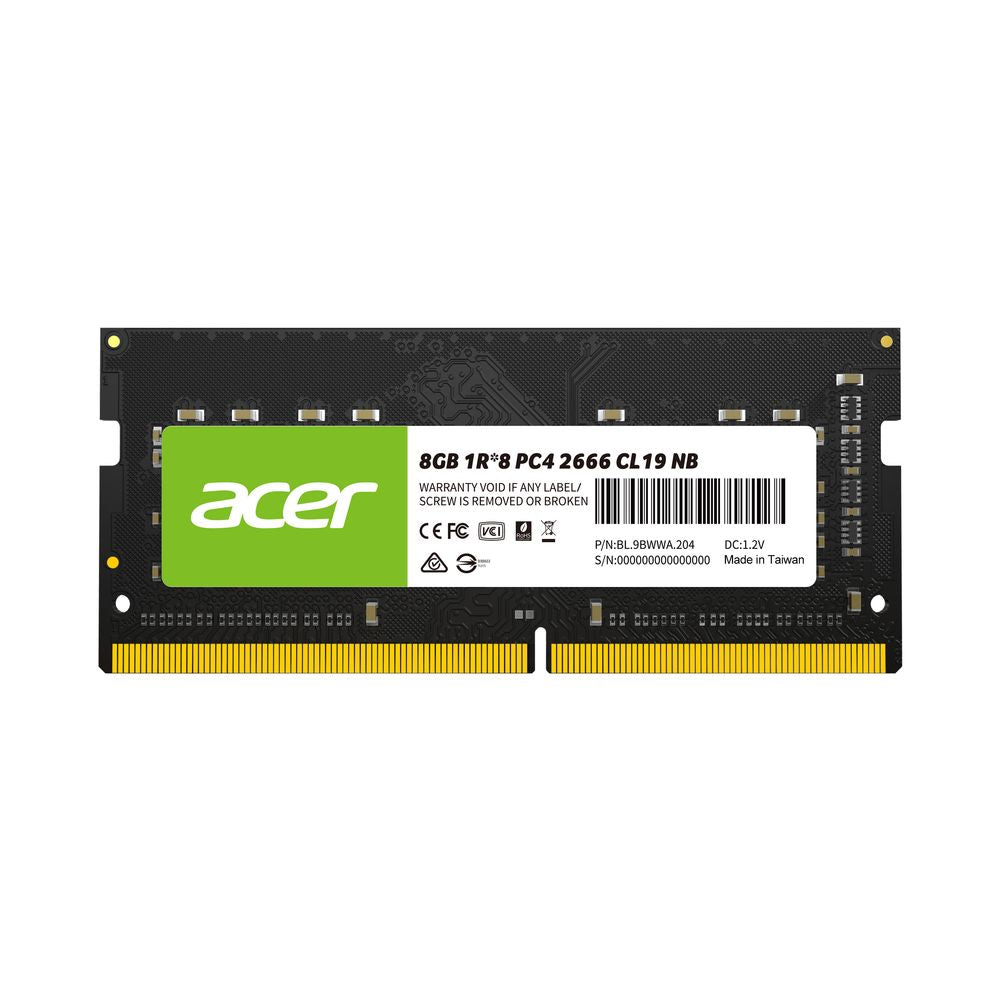 ACER SD100 4GB ( 4GBx1 ) 2666MHz DDR4 Laptop RAM ( Black ) ( CL19 )
