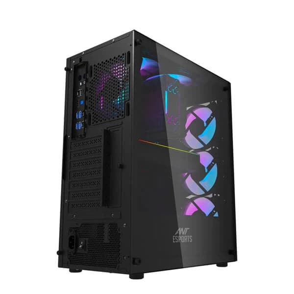 ANT ESPORTS 220 Air RGB ATX Mid Tower Cabinet (Black)