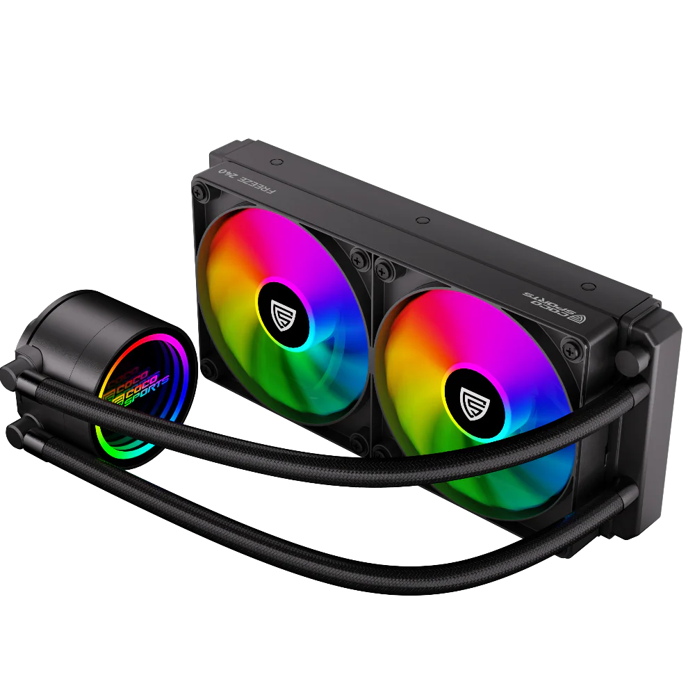 COCONUT Sports Freeze 240mm ARGB CPU Liquid Cooler ( Black )