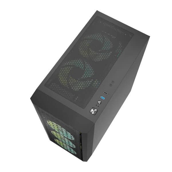 ANT ESPORTS 250 Air RGB ATX Mid Tower Cabinet (Black)