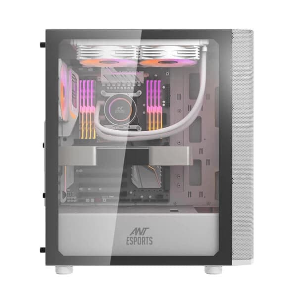 ANT ESPORTS 250 Air RGB ATX Mid Tower Cabinet (White)