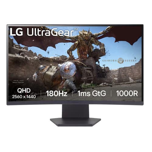 LG UltraGear 27GS60QC-B 27 Inch 2K QHD 180Hz VA Panel 99%SRGB 1MS Adaptive Sync Gaming Monitor