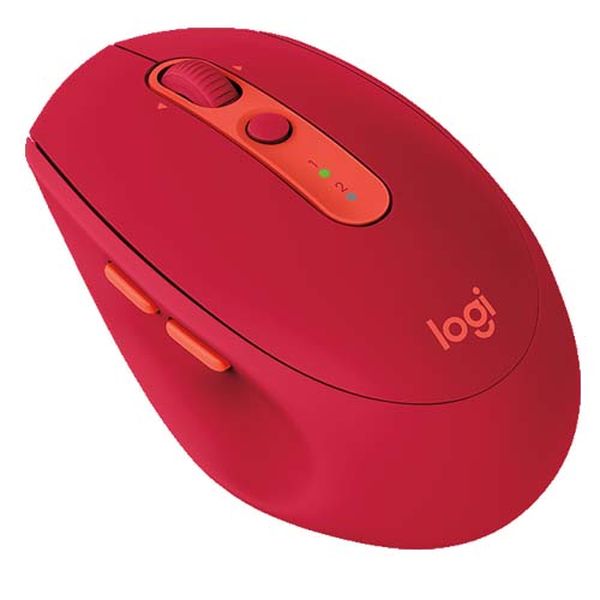 LOGITECH M590 Multi-Device Silent Bluetooth Wireless Ambidextrous Gaming Mouse ( 910-006247 ) ( 1000DPI / 5 Macro Button ) ( Ruby )
